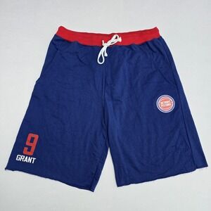 Detroit Pistons Fanatics Jerami Grant 9 NBA Shorts Blue Red Mens 2XLT